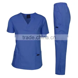 Medical Scrubs Wholesale Scrubs Uniforms Medical Uniform Women and Man Medical Scrubs Top and Pants thumbnail-1