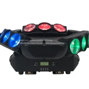RGBW 4in1 9 Heads LED Spider Moving Head Beam Light thumbnail-2