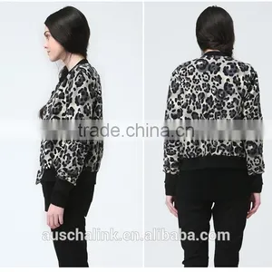 Autumn Short Style Animal Leopard All Over Printed Jacket Factory Price thumbnail-5
