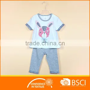 3 Different Color Option Infant Baby Girl Summer Clothing Set thumbnail-1