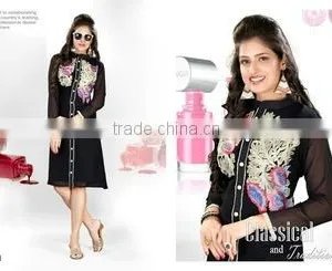 Glamour Embroidery Kurtis ( Geo Kurti )/western Kurti Designs/lady Kurti thumbnail-1