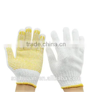 Ventilate White Cotton Textile Glove With Great Wear Resistant thumbnail-3