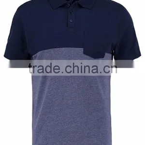 MGOO Hot Sale Plain Dry Fit Polo Shirt Color Block Men Pocket Fitness Polo T Shirt thumbnail-5