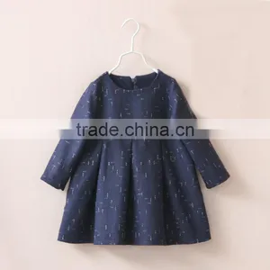 Latest Dress Designs for Kids Children Girls Plain Cotton Dress thumbnail-1