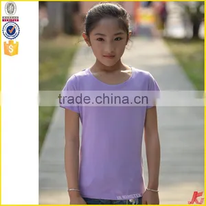 China Manufacturers Pure Color High Quality Fancy Kids T-shirt thumbnail-1