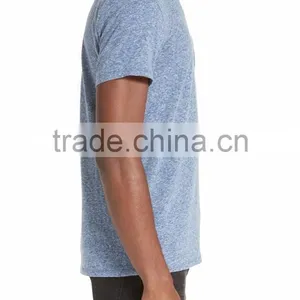 Heathered Look Crew Neck T-shirt With Custom Logo thumbnail-3