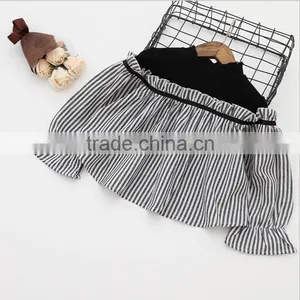 2-7 Years Wholesale 2017 New Style Girls Patchwork Shirt Cotton Long Sleeve Autumn Fashion Girls Blouses thumbnail-4