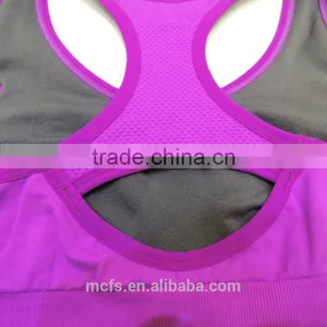 New Purple Wireless Bra Top Soft Plain Sexy Bra Underwear Seamless Fitness Yoga Bra thumbnail-6