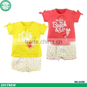 New Arrival Toddler Summer Outfits Set Fancy Baby Girl Clothing Sets thumbnail-1