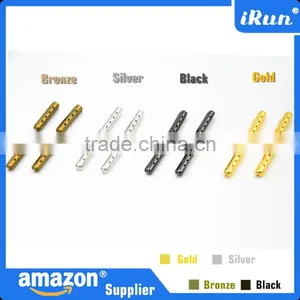 Metal Aglets Shoelace Tips - Set of 4 Tips - New Genuine Gold/Silver/Bronze/Black Bullet Lace Tips - 23mm - Accept Custom thumbnail-3