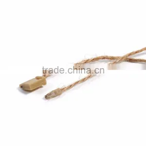 Hemp Hang Tag Snap Lock Pin Brown 18cm(7 1/8") x 0.8cm( 3/8"), 1 Piece thumbnail-2
