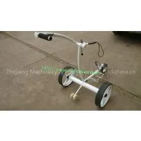 Stainless Steel Golf Trolley White Color With 400W Brushless Motors thumbnail-1