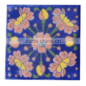 Decorativ Handmade Indian Tiles, Blue Pottery Tiles thumbnail-1