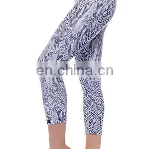 High Quality Snakeskin Printed Yoga Legging Jeggings /sex Leggings for Women thumbnail-2