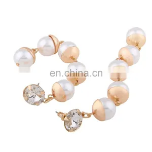 Fashionable Simple Long Pearl Tassel Earrings thumbnail-3