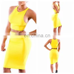 New Arrival Fitted Two Piece Knee-length 2015 Latest Dress thumbnail-1