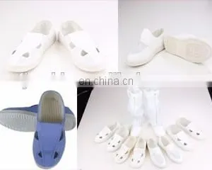 KB-021 Washable White Canvas Four-holes Cleanroom ESD SHOES thumbnail-1