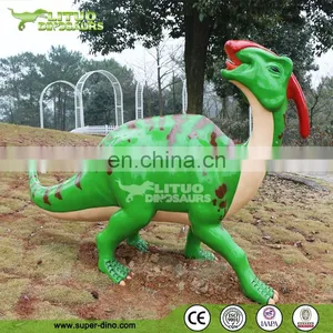 Amusement Resin Dinosaur Parasaurolophus Model thumbnail-1