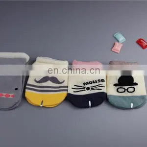 2017 Hot Selling Good Quality Cotton Baby Printed Socks thumbnail-3