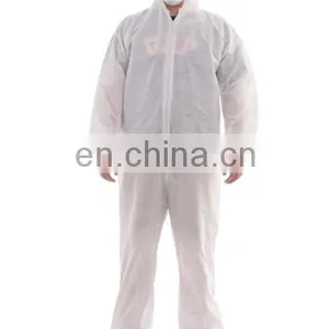 Disposable Non-woven PP Coverall With Elastic Wrists thumbnail-1