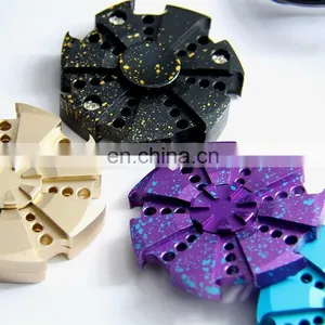 2017 Hot Toy EDC Hand Spinner Rainbow Fidget Spinner Decompression Anxiety Toys Rainbow Brass Aluminum Alloy Hand Spinner thumbnail-1