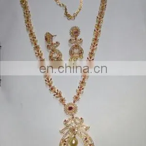 CZ Jewelry Necklace Manufacturer,cubic Zirconia Necklace Jewellery Exporter thumbnail-1