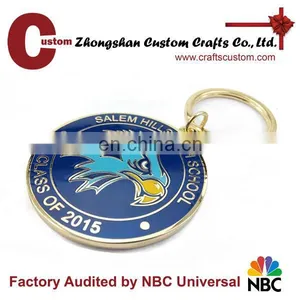 Popular School Souvenir With Epoxy Metal Keychains as Gift Bulks Sale thumbnail-2