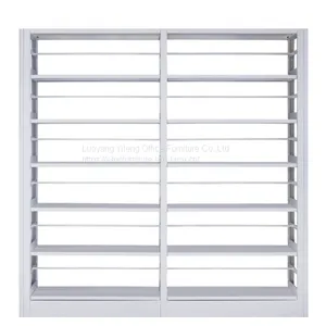 Library Double Sided Steel Book Rack Classic Bookshelf thumbnail-1