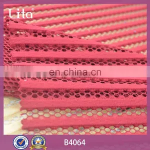 Autumn and Winter Fashion Striped Mesh Lace Fabric for Lady Dresses thumbnail-6