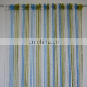Shimmering String Curtain With Silver Yarn for Glass Doors thumbnail-1