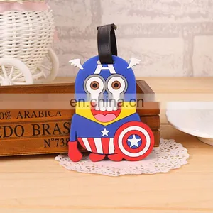 Custom 2d Superman Soft Silicone Luggage Tag/ Rubber Bag Tag/ Pvc Luggage Tag thumbnail-2