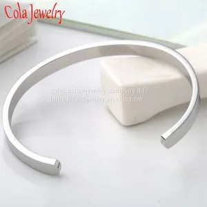 Custom Inspirational Jewelry Fashion Stainless Steel Cuff Bangle Bracelet thumbnail-4