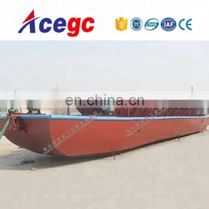 River Sand Carrying Boat / Barge 300 Ton per Time With Transport Coveyor for Sale thumbnail-4