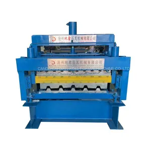 Double Layer Glazed Metal Roof Sheet Roll Forming Machinery thumbnail-1