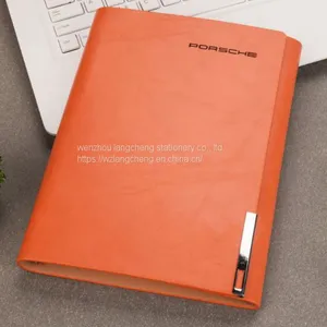 2020 New 6 Ring Bind Notebook Custom a5 Planner Kraft Diary Calendar Card Holder Logo Printing Notebook thumbnail-2