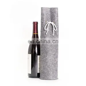 Amazon Hot Sale Christmas Non Woven Felt Red Wine Bottle Bag thumbnail-3