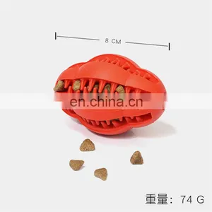 Factory Wholesale Grind Teeth Dog Leakage Food Ball Rubber Pet Toy thumbnail-5