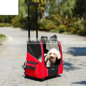 Pet Luggage Factory Oxford Cloth Two Color Cat and Dog Trolley Case Multi Function Travel Bag for Pets thumbnail-7