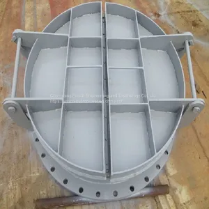 Fiber Glass Flap Electric Cast Casting FRP Penstock Sluice Gate Valve Water Gate Pipe Gate Use in River Course thumbnail-4