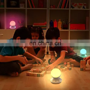 LED Multi Color Voice Sensor Baby Sleeping Night Light Soft Eye Protection With Usb Charging Light for Children thumbnail-2