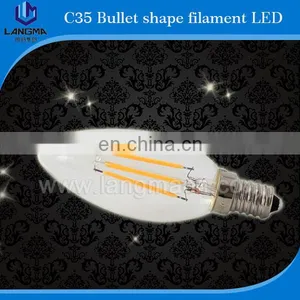 Filament Clear/frosted/milky/silver/amber E14 E26/E27/B22 Led Filament Bulb E27 C35 thumbnail-2