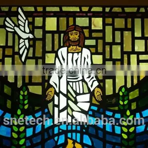 Stained Glass Religious Sysblom Church Window// MADE IN CHINA thumbnail-1