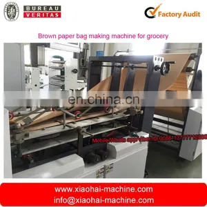 Brown Square Bottom Paper Bag Making Machine for Grocery thumbnail-5