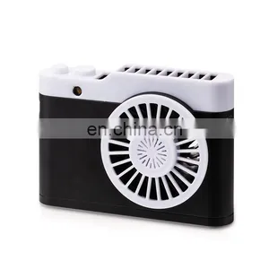 Summer Outdoor Camera Shape 3 Speed Car Hand Hold Power Banks Mini UBS Fans With Light thumbnail-5