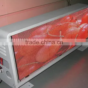 Full Color 3G/Wifi Communication Taxi Top Sign LED Taxi Display thumbnail-2