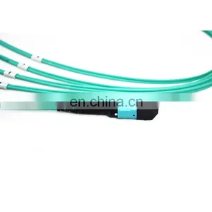 Fiber Optical QSFP MPO MTP TO LC 8 Fiber Fan Out Patch Cables thumbnail-3