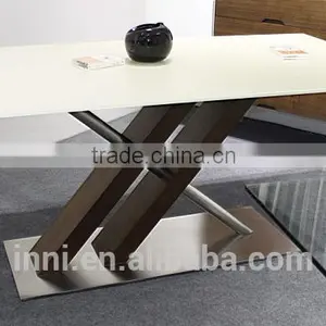 HIGH END MODERN GLASS RECT. DINING TABLE (6288) thumbnail-1