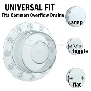 Bottomless Bath Overflow Drain Cover, Bath Overflow Drain Cover, Bath Overflow Cover thumbnail-3