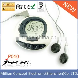Digital Motion Sensor Flip Up Spring Clip Promotional FM Radio Pedometer Accurate Step Counter thumbnail-1