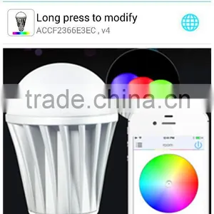 Newest Built-in WiFi Module Smart Lighting Music Flash Color Change WiFi LED Bulb 7W With No Need Of External WIFI Controller thumbnail-3